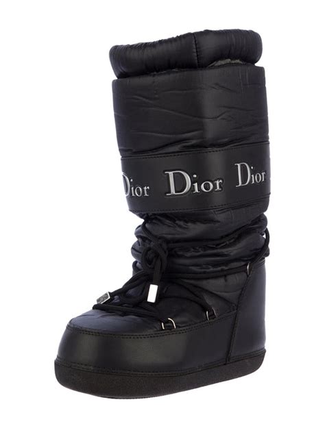 dior snow boots black|christian Dior winter boots.